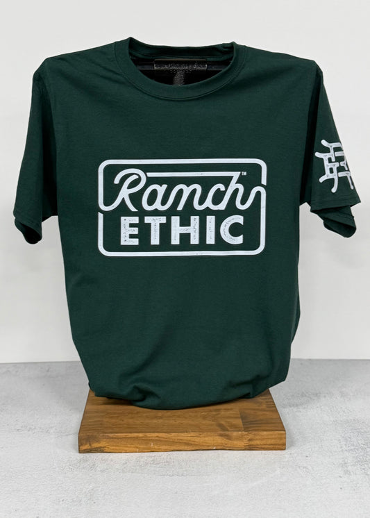 Dark Green Logo Tee