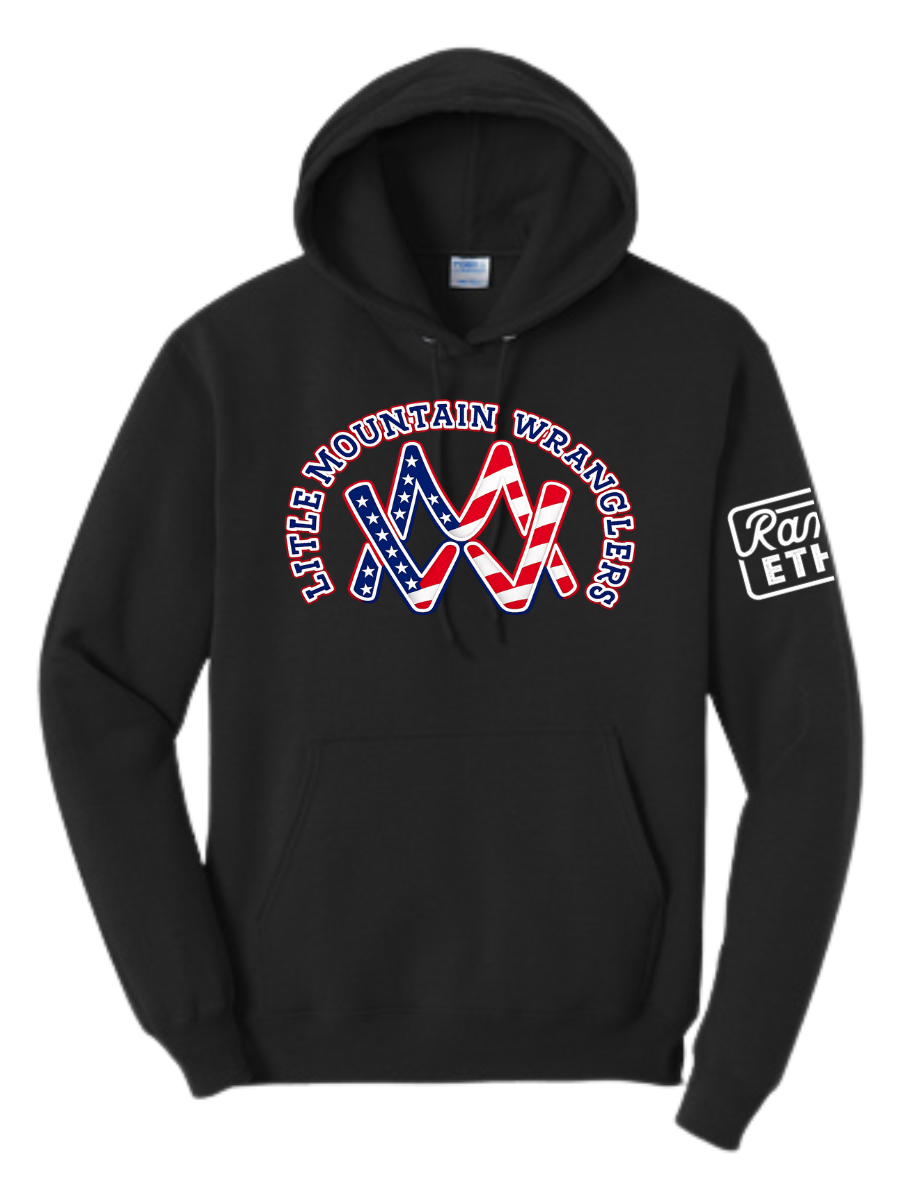 YOUTH Little Mountain Wranglers Logo Hoodie
