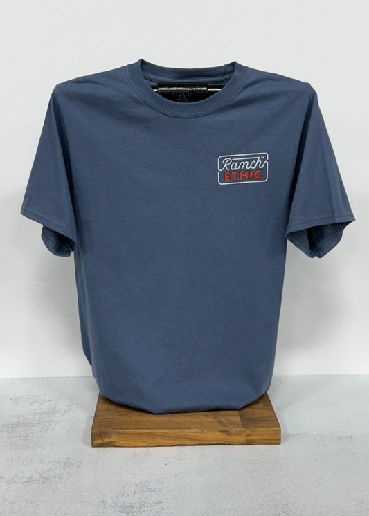 Steel Blue Logo Tee