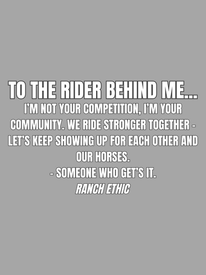 To The Rider Behind Me Hoodie