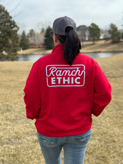 Red Logo Quarterzip