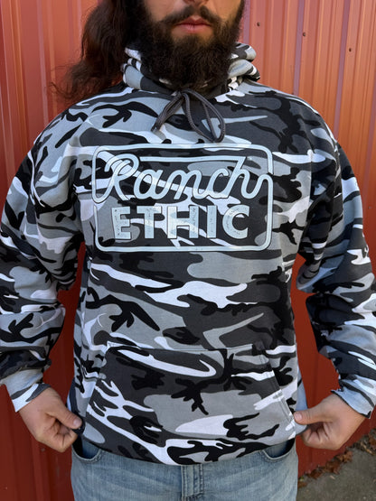 Snow Camo Logo Hoodie
