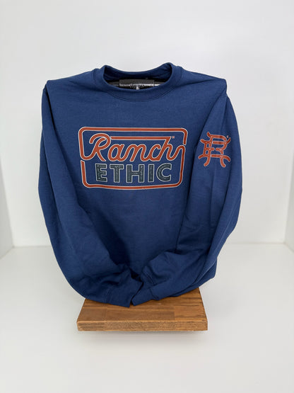 Navy Logo Crewneck