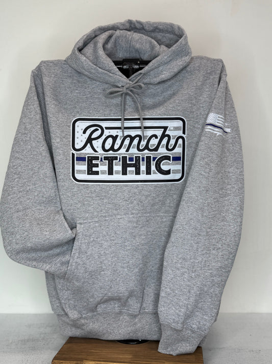 Blue Line Logo Hoodie