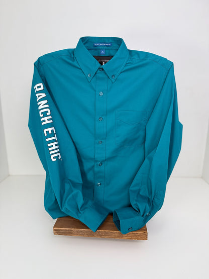 Teal Button Up WOMENS Sizes