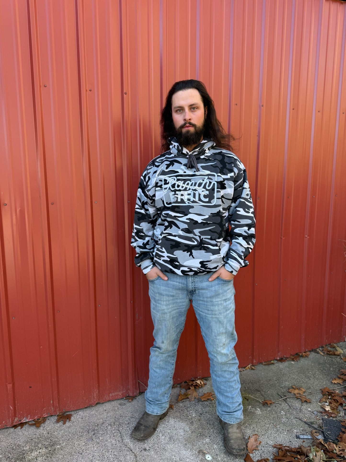 Snow Camo Logo Hoodie