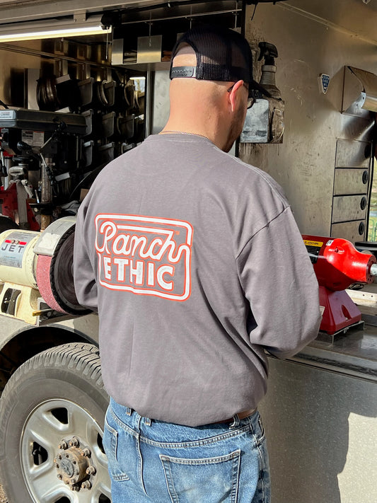 Charcoal Logo Long Sleeve