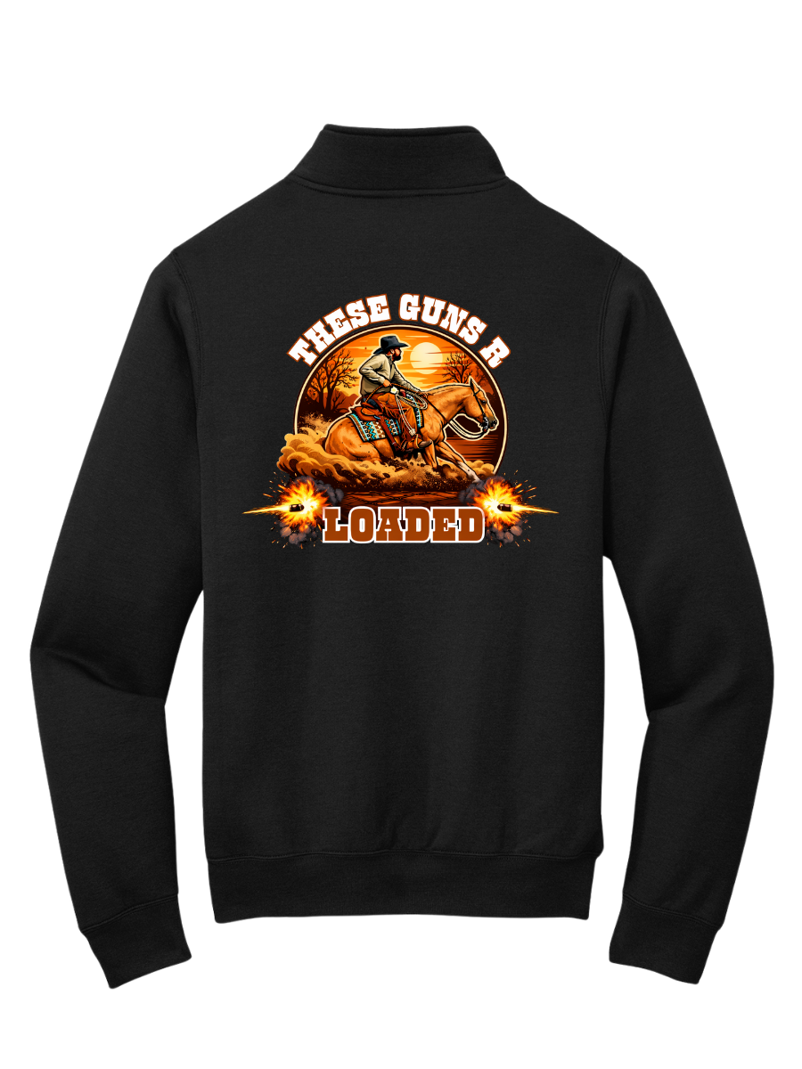 These Guns R Loaded Logo Quarterzip