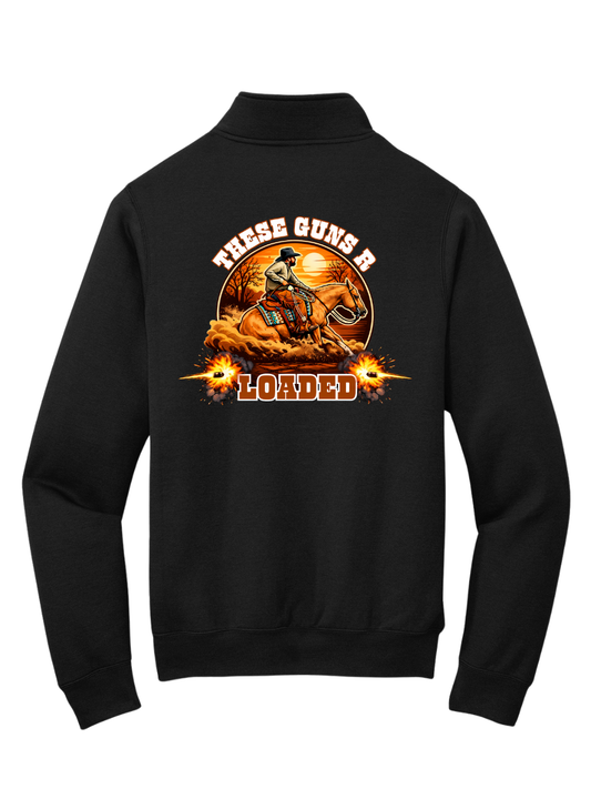 These Guns R Loaded Logo Quarterzip