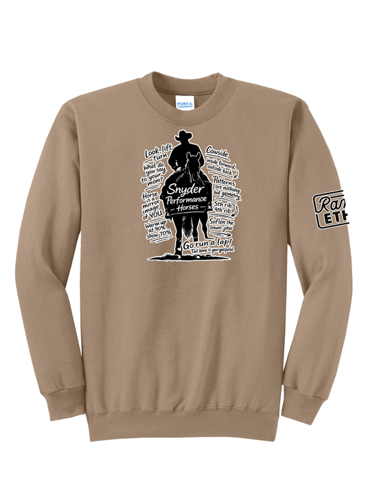 Snyder Performance Logo Crewneck