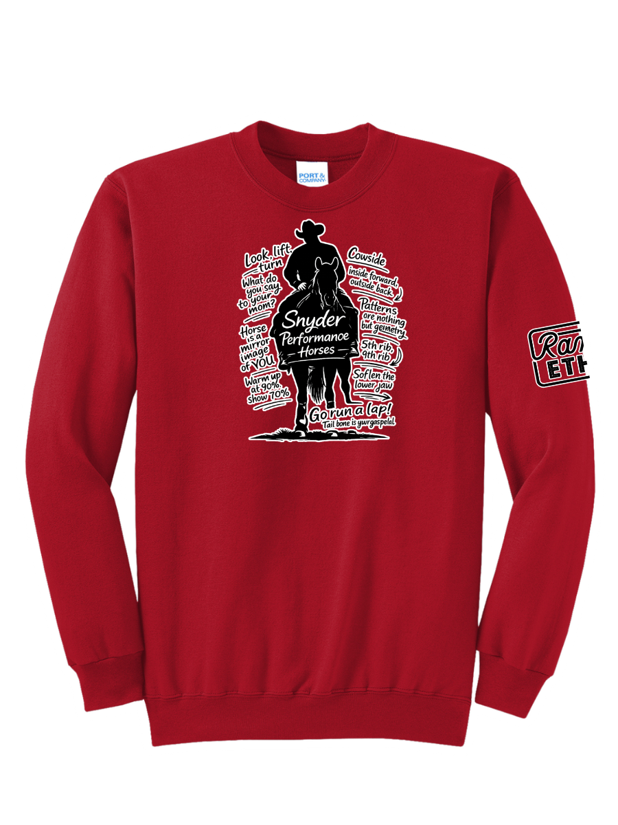 Snyder Performance Logo Crewneck