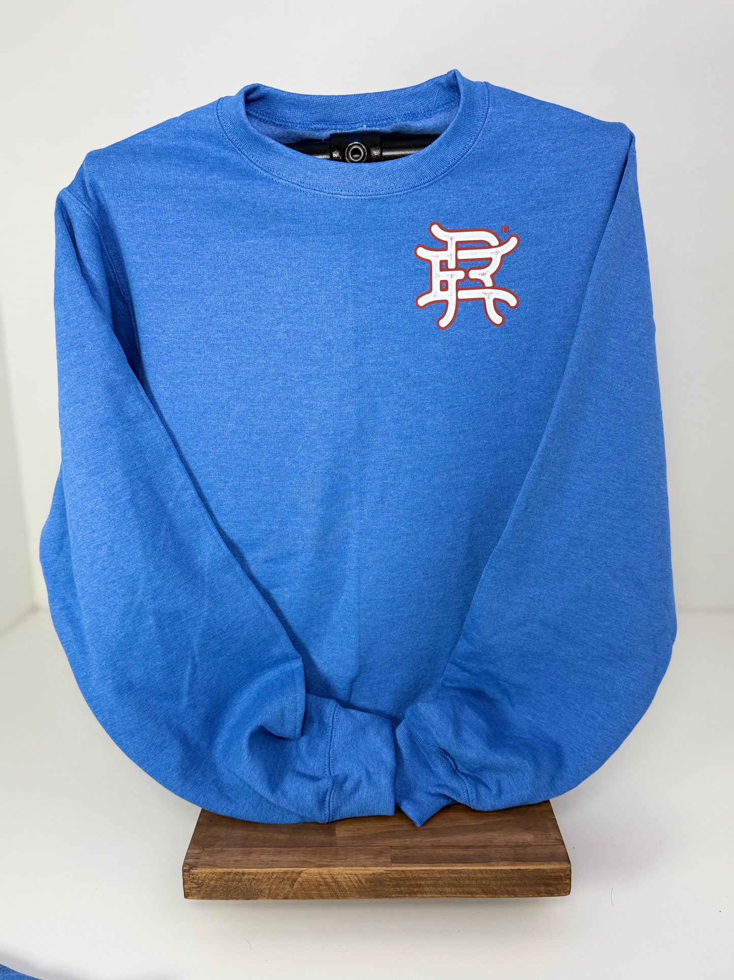 Heather Royal Logo Crewneck