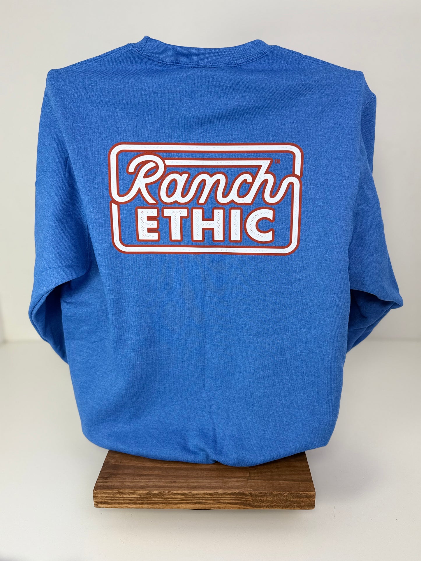 Heather Royal Logo Crewneck