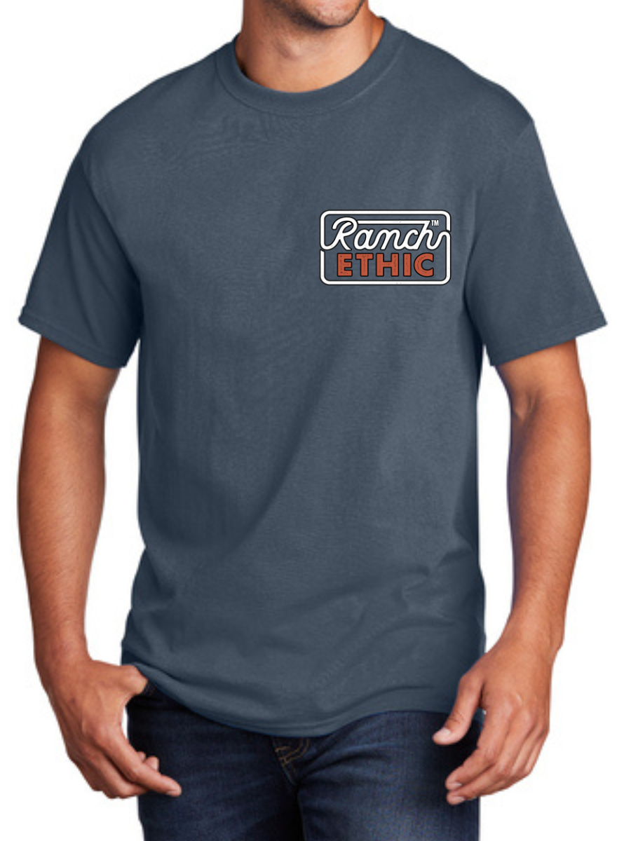 Steel Blue Logo Tee