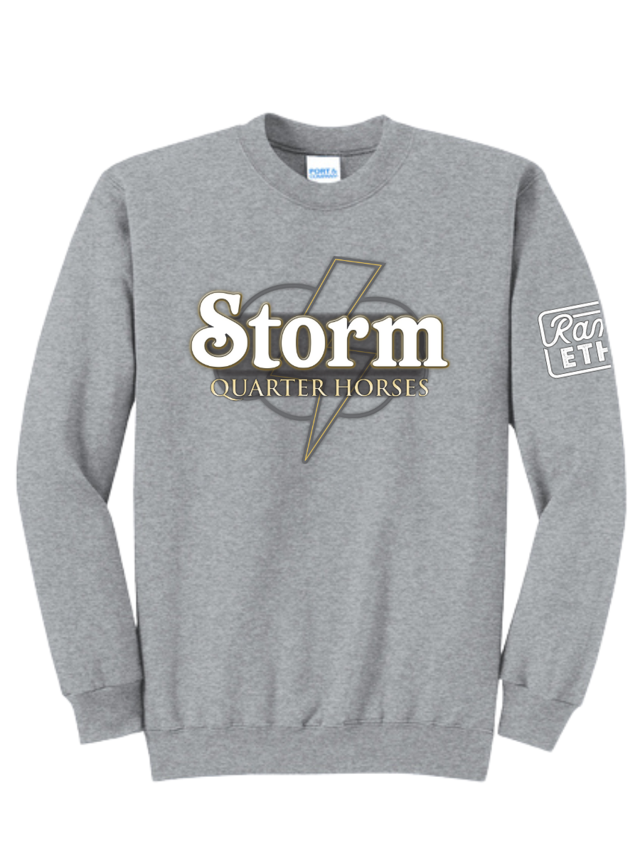 Storm Quarter Horses Logo Crewneck