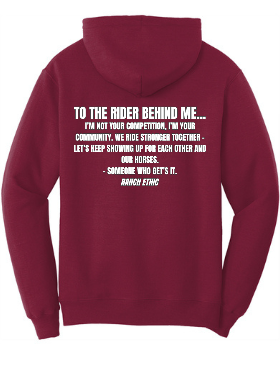 To The Rider Behind Me Hoodie
